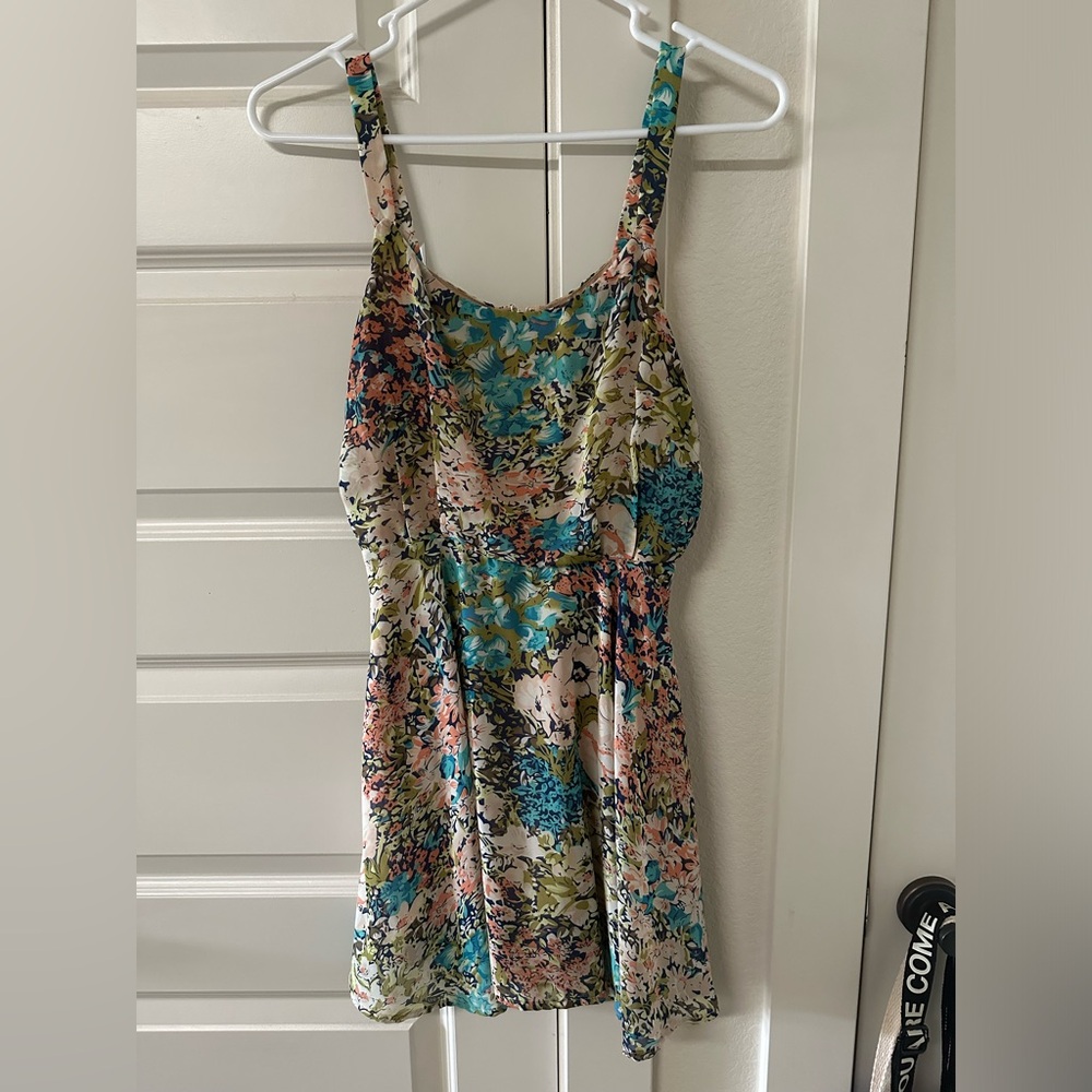 Floral pastel multicolor dress size small